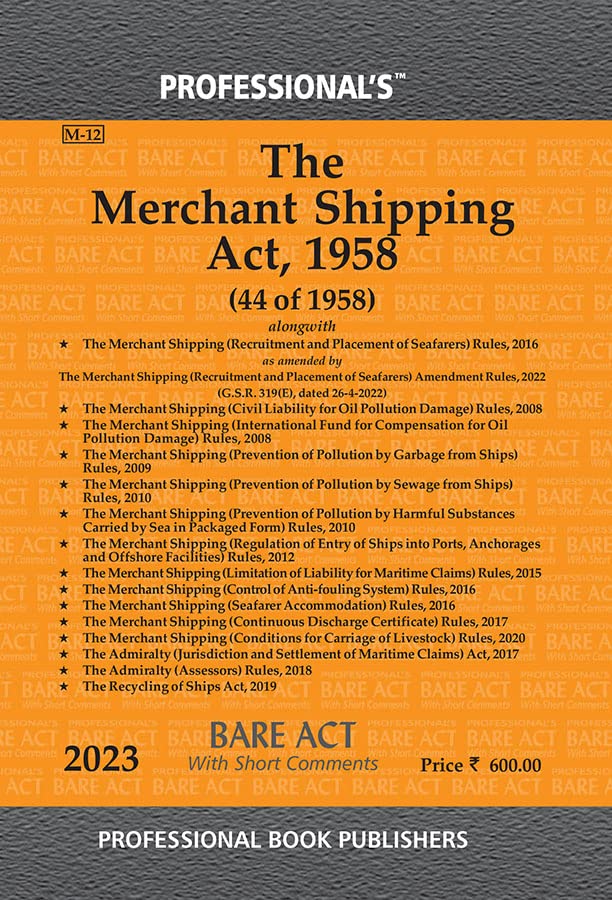 The Merchant Shipping Act, 1958( 44 of 1958)  - 2024
