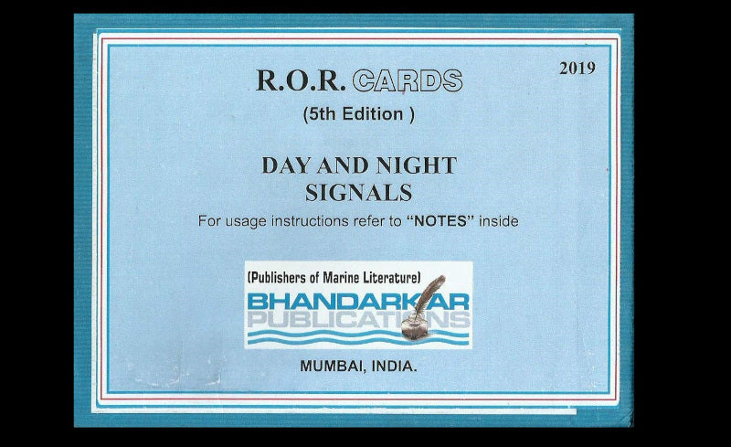 R.O.R CARDS - Day & night Signals - Bhandarkar Publications